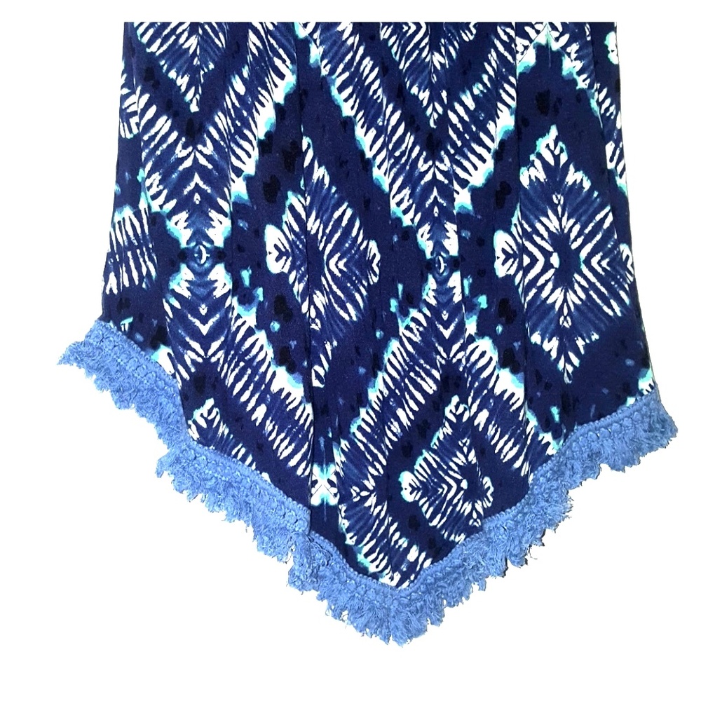 Womens tie dye fringe top - Picture 5 of 7